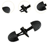 Maxbell 6 Sets Sew on Toggle Buttons Resin Horn Buttons for Winter Coat Bags Clothes Style E
