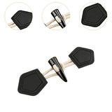 Maxbell 6 Sets Sew on Toggle Buttons Resin Horn Buttons for Winter Coat Bags Clothes Style F