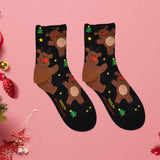 Maxbell Christmas Socks Lightweight Cotton Warm Socks for Birthday Festival Shopping