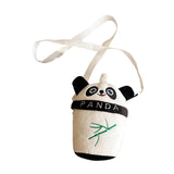 Maxbell Plush Crossbody Bag Portable Soft Stuffed Doll Zipper Closure Shoulder Pack Panda