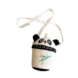 Maxbell Plush Crossbody Bag Portable Soft Stuffed Doll Zipper Closure Shoulder Pack Panda