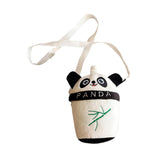 Maxbell Plush Crossbody Bag Portable Soft Stuffed Doll Zipper Closure Shoulder Pack Panda