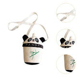 Maxbell Plush Crossbody Bag Portable Soft Stuffed Doll Zipper Closure Shoulder Pack Panda