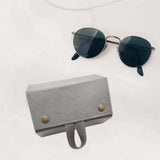 Maxbell Travel Sunglasses Organizer Sturdy Hanging Men Women Eyeglasses Storage Box Gray