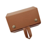 Maxbell Travel Sunglasses Organizer Sturdy Hanging Men Women Eyeglasses Storage Box Brown