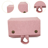 Maxbell Travel Sunglasses Organizer Sturdy Hanging Men Women Eyeglasses Storage Box Pink