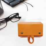 Maxbell Travel Sunglasses Organizer Sturdy Hanging Men Women Eyeglasses Storage Box Orange