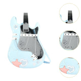 Maxbell Guitar Shaped Backpack Fashion Trendy Guitar Purse for Dating Shopping Party Light Blue