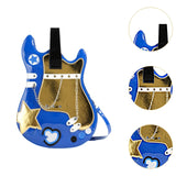 Maxbell Guitar Shaped Backpack Fashion Trendy Guitar Purse for Dating Shopping Party Dark Blue