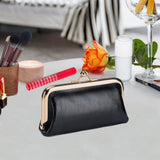 Maxbell Small Organizer Multipurpose Female Wallet Portable PU Fashion Storage Pouch Black