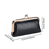 Maxbell Small Organizer Multipurpose Female Wallet Portable PU Fashion Storage Pouch Black