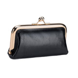 Maxbell Small Organizer Multipurpose Female Wallet Portable PU Fashion Storage Pouch Black