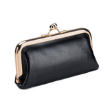 Maxbell Small Organizer Multipurpose Female Wallet Portable PU Fashion Storage Pouch Black
