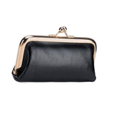 Maxbell Small Organizer Multipurpose Female Wallet Portable PU Fashion Storage Pouch Black