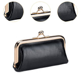 Maxbell Small Organizer Multipurpose Female Wallet Portable PU Fashion Storage Pouch Black