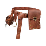 Maxbell Belt Pouch Waist Bag Set Portable Medieval Belt Bag for Travel Costume Props
