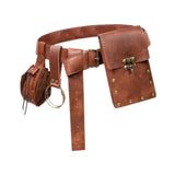 Maxbell Belt Pouch Waist Bag Set Portable Medieval Belt Bag for Travel Costume Props