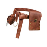 Maxbell Belt Pouch Waist Bag Set Portable Medieval Belt Bag for Travel Costume Props