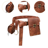 Maxbell Belt Pouch Waist Bag Set Portable Medieval Belt Bag for Travel Costume Props