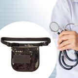 Maxbell Nurse Fanny Pack Apron Hip Bag for Pet Grooming Multi Compartments Waist Bag Black