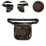 Maxbell Nurse Fanny Pack Apron Hip Bag for Pet Grooming Multi Compartments Waist Bag Black