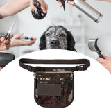 Maxbell Nurse Fanny Pack Apron Hip Bag for Pet Grooming Multi Compartments Waist Bag Black