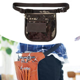 Maxbell Nurse Fanny Pack Apron Hip Bag for Pet Grooming Multi Compartments Waist Bag Black