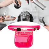 Maxbell Nurse Fanny Pack Apron Hip Bag for Pet Grooming Multi Compartments Waist Bag Rose Red