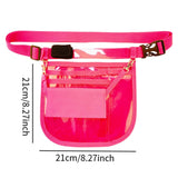 Maxbell Nurse Fanny Pack Apron Hip Bag for Pet Grooming Multi Compartments Waist Bag Rose Red