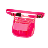 Maxbell Nurse Fanny Pack Apron Hip Bag for Pet Grooming Multi Compartments Waist Bag Rose Red