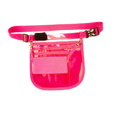 Maxbell Nurse Fanny Pack Apron Hip Bag for Pet Grooming Multi Compartments Waist Bag Rose Red