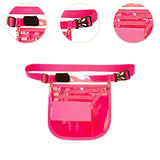 Maxbell Nurse Fanny Pack Apron Hip Bag for Pet Grooming Multi Compartments Waist Bag Rose Red