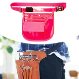 Maxbell Nurse Fanny Pack Apron Hip Bag for Pet Grooming Multi Compartments Waist Bag Rose Red