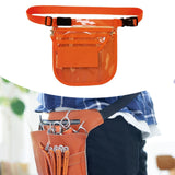 Maxbell Nurse Fanny Pack Apron Hip Bag for Pet Grooming Multi Compartments Waist Bag Orange