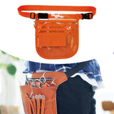 Maxbell Nurse Fanny Pack Apron Hip Bag for Pet Grooming Multi Compartments Waist Bag Orange