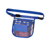 Maxbell Nurse Fanny Pack Apron Hip Bag for Pet Grooming Multi Compartments Waist Bag Blue