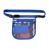 Maxbell Nurse Fanny Pack Apron Hip Bag for Pet Grooming Multi Compartments Waist Bag Blue