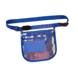 Maxbell Nurse Fanny Pack Apron Hip Bag for Pet Grooming Multi Compartments Waist Bag Blue