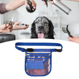 Maxbell Nurse Fanny Pack Apron Hip Bag for Pet Grooming Multi Compartments Waist Bag Blue