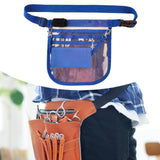 Maxbell Nurse Fanny Pack Apron Hip Bag for Pet Grooming Multi Compartments Waist Bag Blue