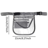 Maxbell Nurse Fanny Pack Apron Hip Bag for Pet Grooming Multi Compartments Waist Bag Gray