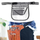 Maxbell Nurse Fanny Pack Apron Hip Bag for Pet Grooming Multi Compartments Waist Bag Gray