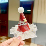 Maxbell Christmas Hair Clip for Women Unique Hair Pin for Party Fancy Dress Festival Red