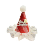 Maxbell Christmas Hair Clip for Women Unique Hair Pin for Party Fancy Dress Festival Red