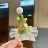 Maxbell Christmas Hair Clip for Women Unique Hair Pin for Party Fancy Dress Festival Green