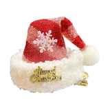 Maxbell Christmas Hair Clip for Women Unique Hair Pin for Party Fancy Dress Festival Red Silver Stripes