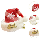 Maxbell Christmas Hair Clip for Women Unique Hair Pin for Party Fancy Dress Festival Red Silver Stripes