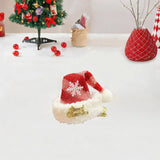 Maxbell Christmas Hair Clip for Women Unique Hair Pin for Party Fancy Dress Festival Red Silver Stripes