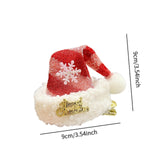 Maxbell Christmas Hair Clip for Women Unique Hair Pin for Party Fancy Dress Festival Red Silver Stripes
