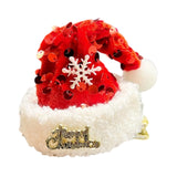Maxbell Christmas Hair Clip for Women Unique Hair Pin for Party Fancy Dress Festival Sequins Red